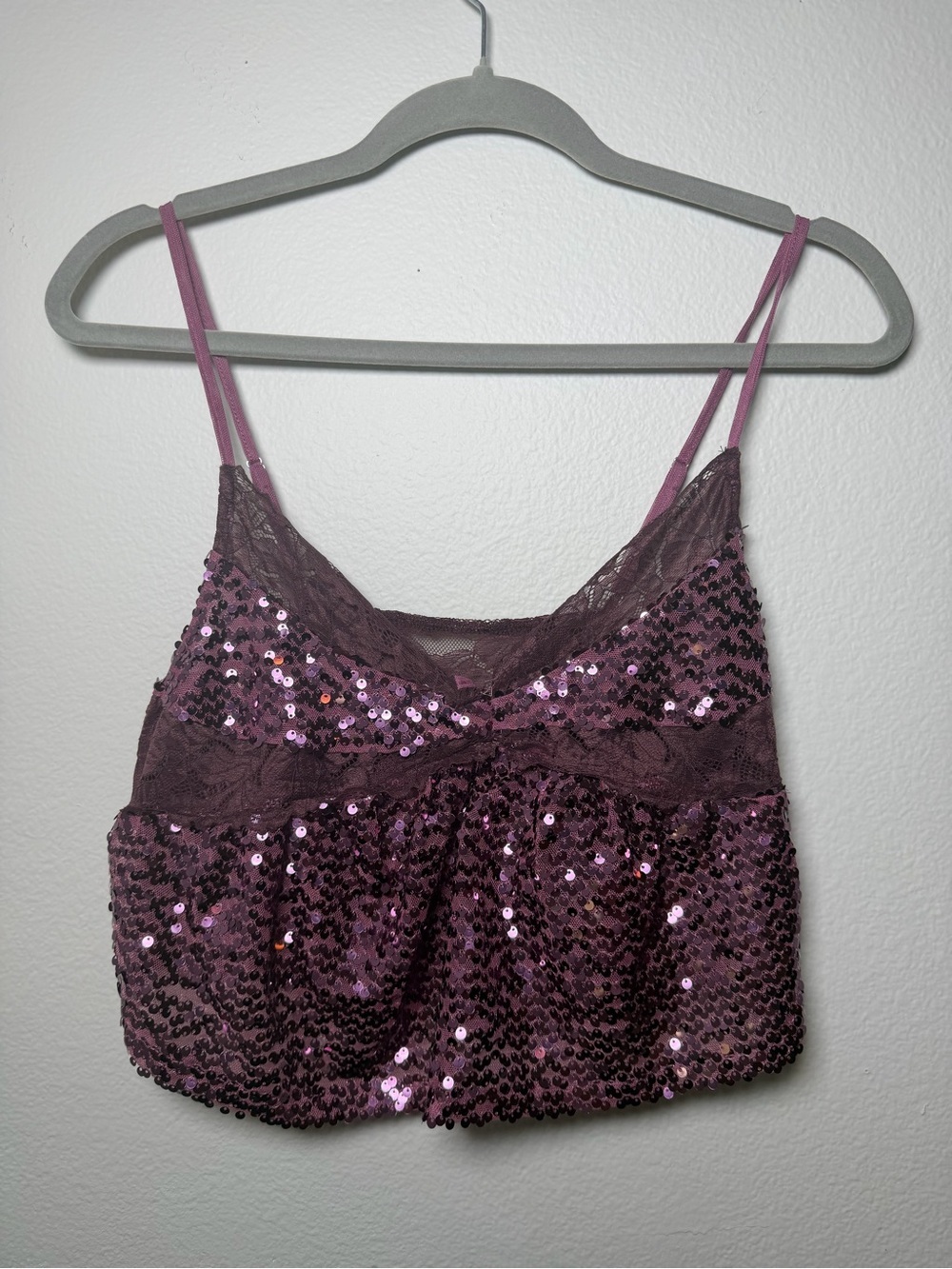 Free People Sequin Lace Cami Tank Top - Right Rhythm Cami - Picture 2 of 8